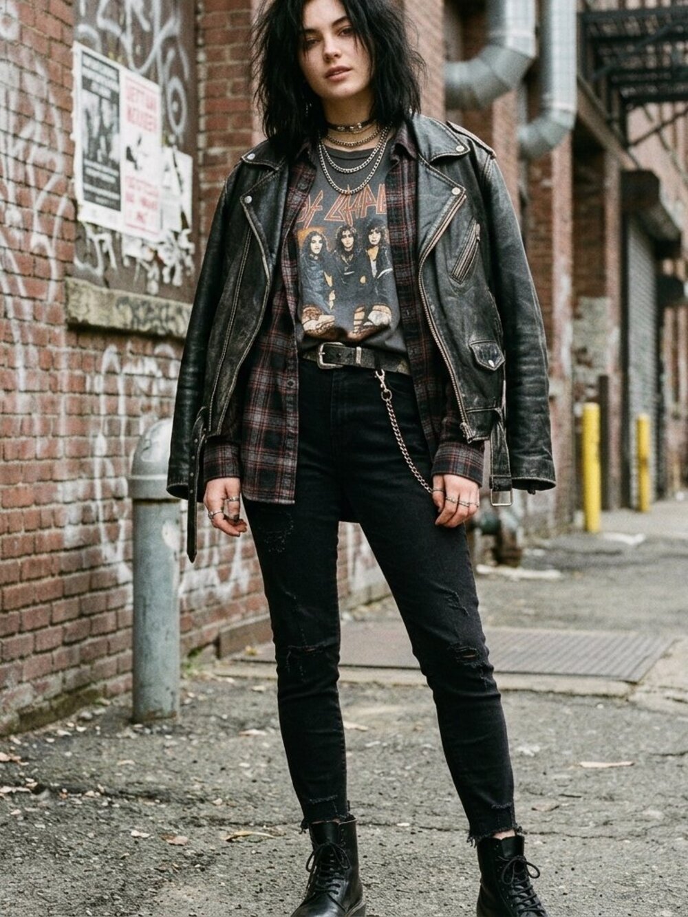 Wax Jean LA Distressed Black Skinny Ankle Jeans 11 Grunge Streetwear